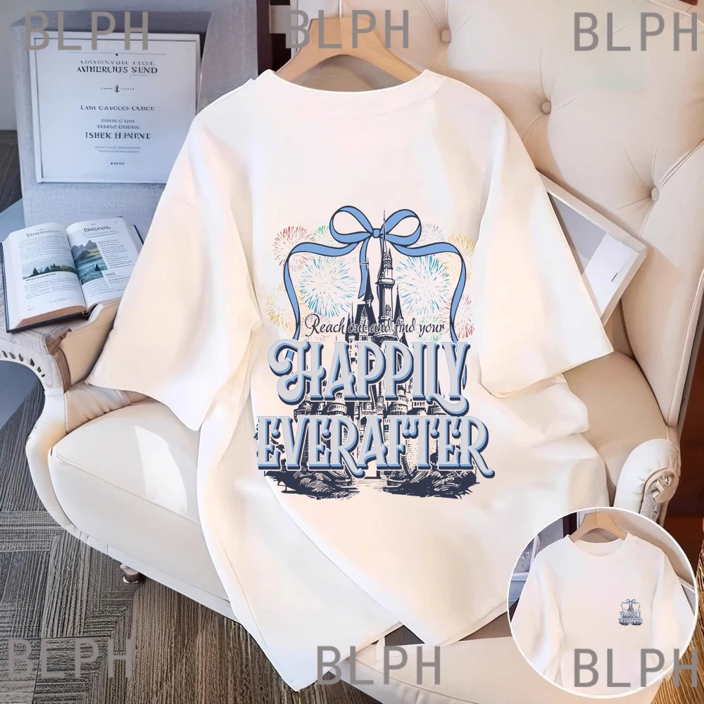 

Slim-fit Disney Parent-child T-shirt Mom And Women Slimming Design Pure Cotton