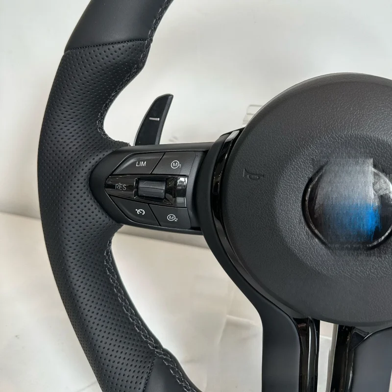 For BMW flat-bottom sports Black Warrior steering wheel For 1234567 series F10 F30 F15 F16 F20 modification