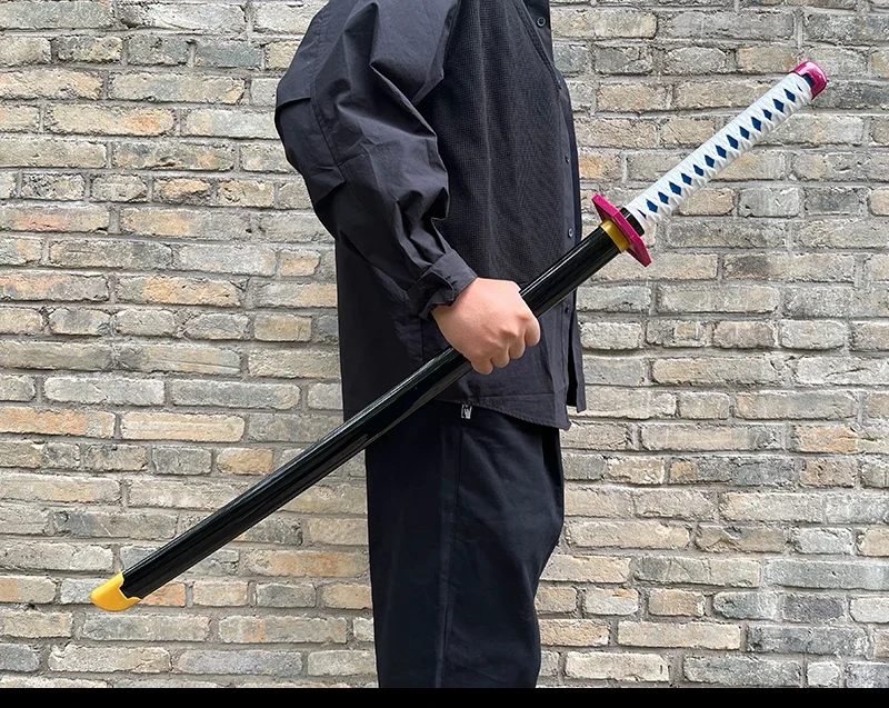 40inch Demon Slayer Katana Schwert Anime Kimetsu No Yaiba Mitsuri Cosplay Ninja Knife Real Size Japanese Samurai Sword Toy Gift – Detail 8