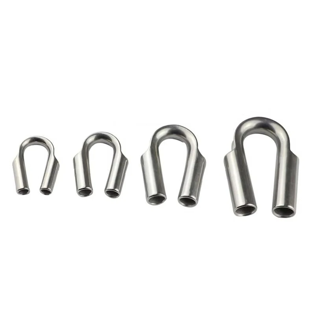 Cable Thimble Stainless Steel Rope Thimble Rope Thimble Rigging for Wire Rope Cable Wire Rope Chain Thimble Racking Tool