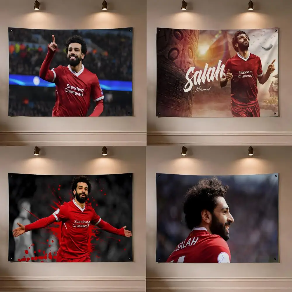 Athlete Mohamed Salah Flags flag For Room Dorm Camping Picnic Art Style Garage Bar wall Decoration Banner