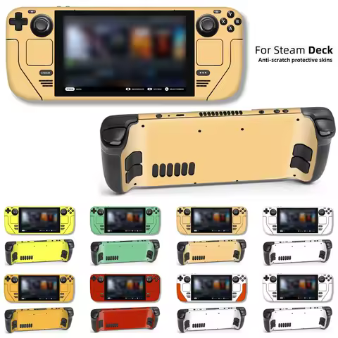 Game Console Decor Vinyl Skin for Steam Deck Console Full Set Protective Decal Wrapping Cover For Valve Console Premium Stickers