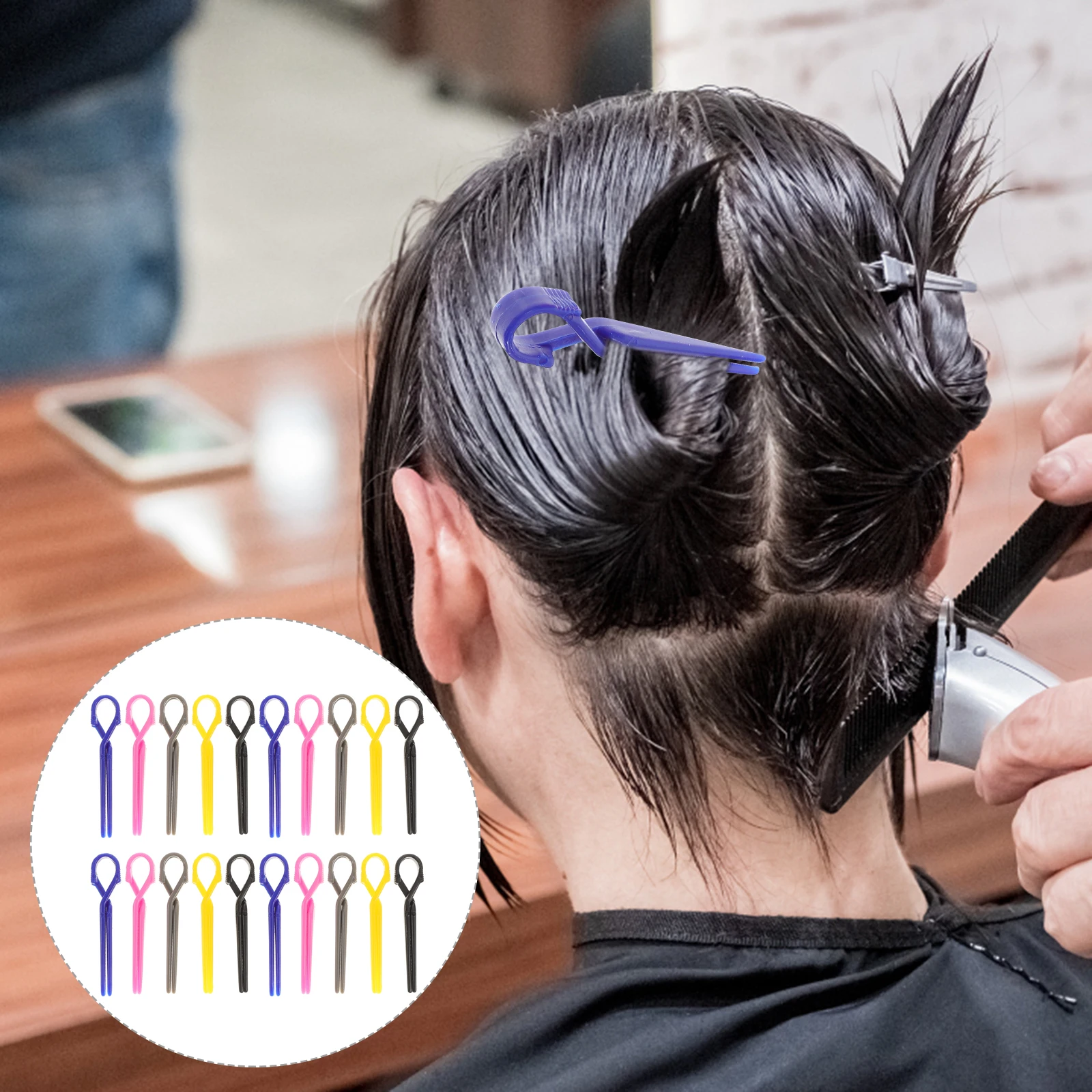 

2 Bags Hair Positioning Clips Women Girls Hairdresser Salon Tools Claw Barrettes Clamp Sectioning Thick Thin Hair