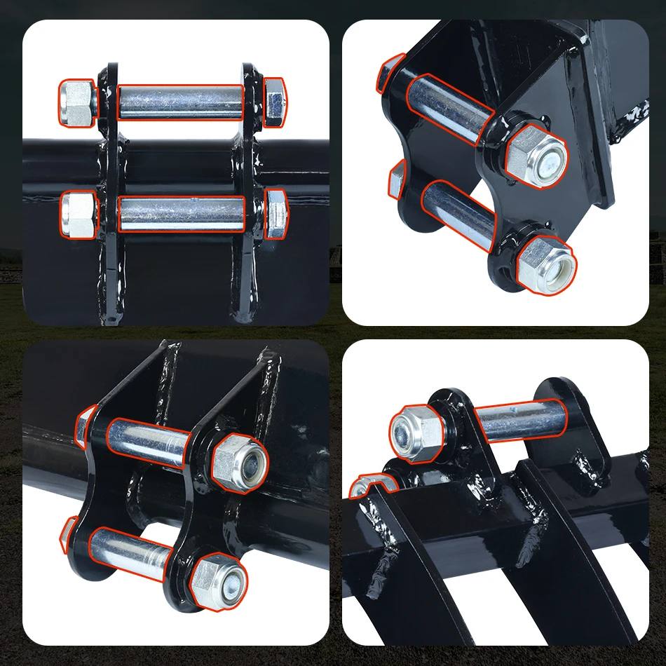 2 Buah Pin Ekskavator 25Mm/0.98 Inci Lampiran Pin Tautan Ember Ekskavator Mini Dapat Diganti