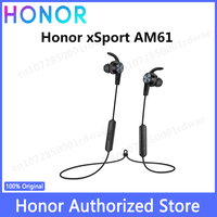 New Honor xsport AM61 Earphone Bluetooth Wireless connection with Mic In-Ear style Charge easy headset for Honor iOS Android