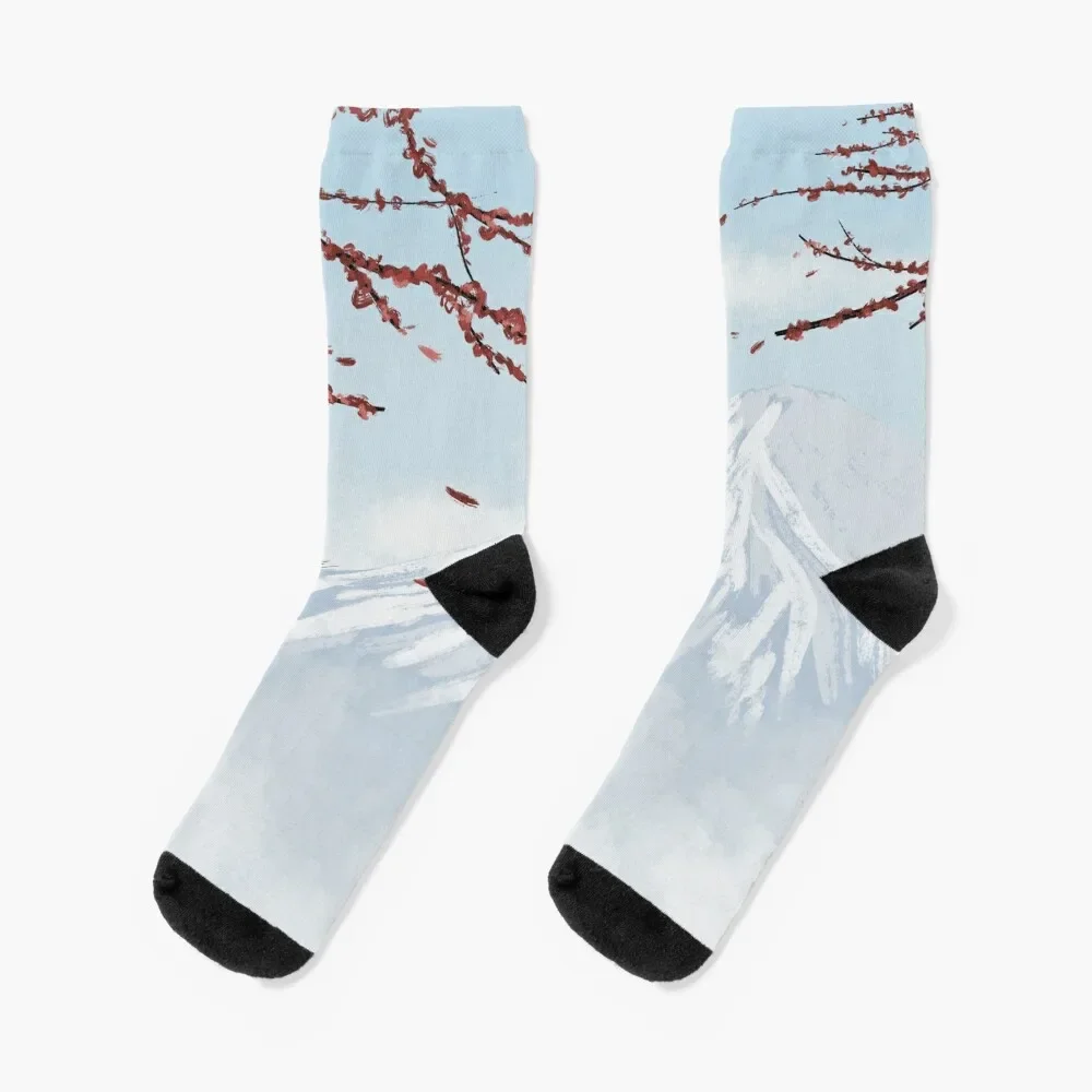 

Mount Fuji Landscape Socks men cotton high quality custom sports happy Men's Socks Women's