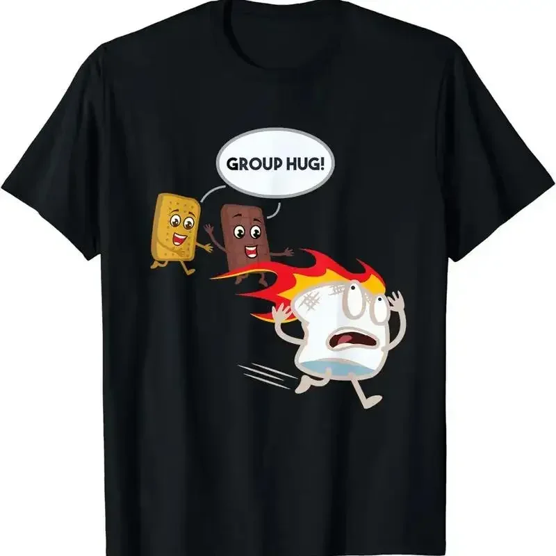 Bequemes Herren-Sport-T-Shirt mit Cartoon-Print und Rundhalsausschnitt, modisch