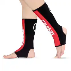 FIVING- 1 Pair MMA Boxing Shin Guards Ankle Support Men Women Kickboxing Equipment Karate Protectors Sanda Muay Thai Legging