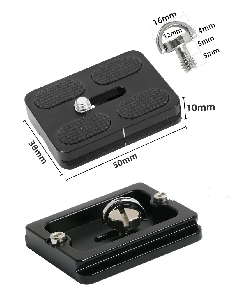 Mini Two Dimensional Hydraulic Fluid Camera Head, Dual Panoramic Damping Tripod Mount for DSLR & Mirrorless Telephoto Lens
