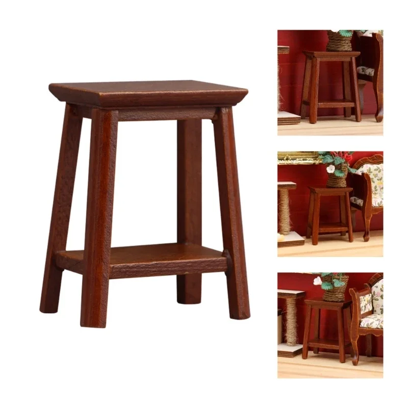 

Zakka Stool Miniature Display for 1:12 Scale Dollhouses, Perfect for Role Play and Display Realistic Furniture 15UB