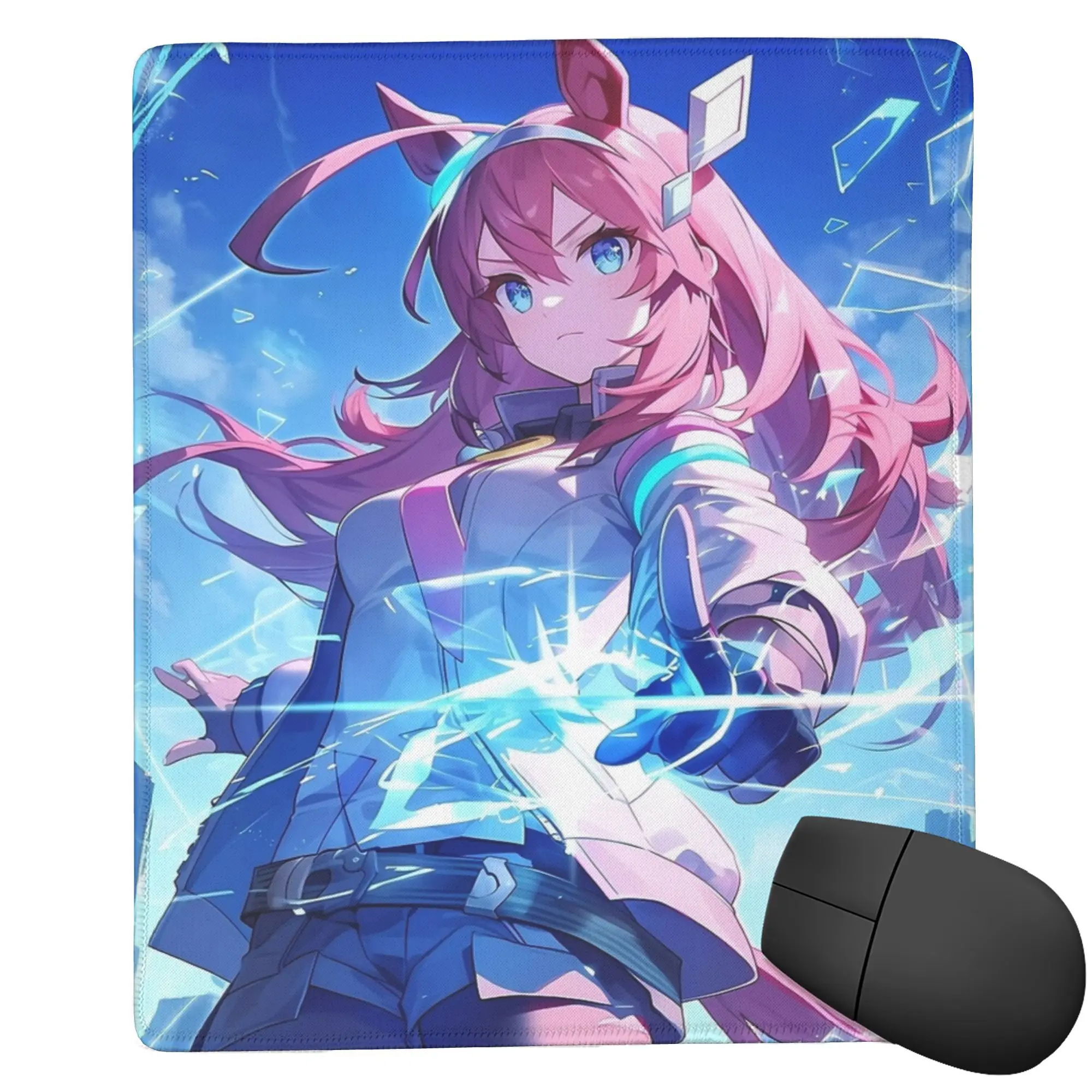 Mihono Bourbon Uma Musume Pretty Derby Gaming Mouse Pad Keyboard Table Mat  Fabric Mousepad for Computer