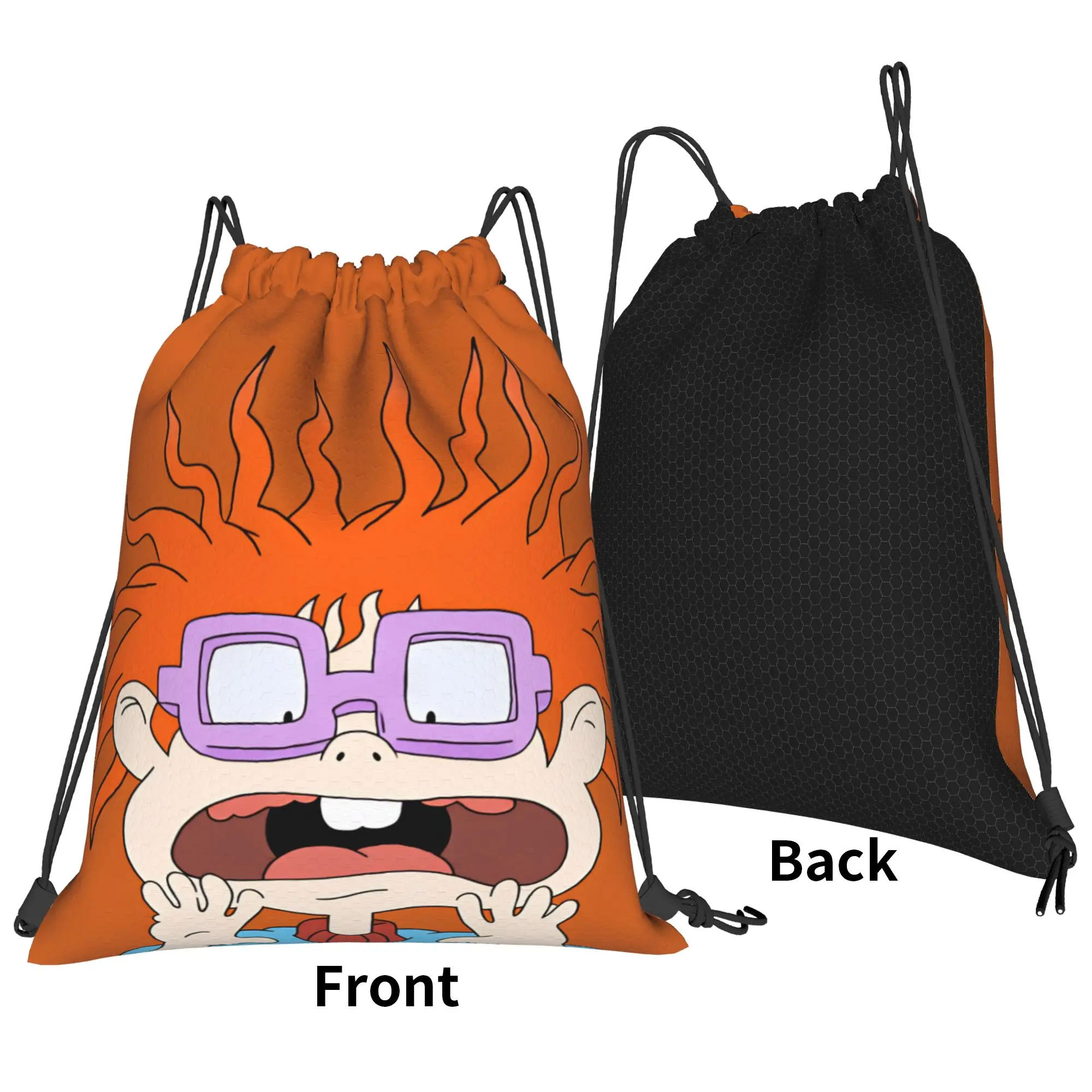 Rugrat Character Drawstring Bag  Lightweight Fashion Backpack Outdoor Beach Sackpack String Bags For Women