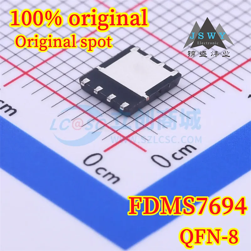 (10/50 PCS) FDMS7694 QFN-8 100% Authentic N-Channel Power MOSFET Chip 30V 13.2A New In Stock
