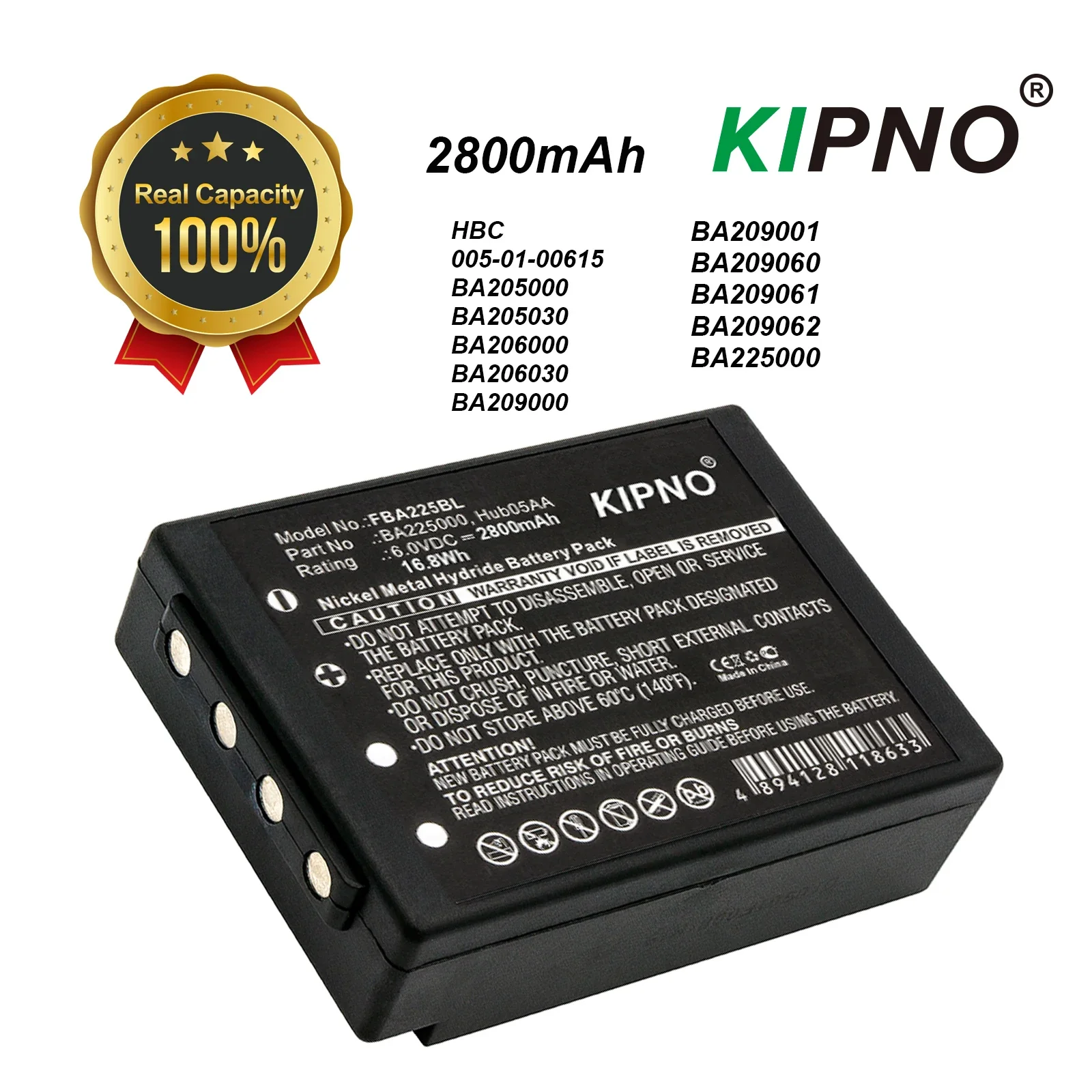 

2800mAh Battery HBC 005-01-00615 BA205000 BA205030 BA206000 BA206030 BA209000 BA209001 BA209060 BA209061 BA209062 BA225000