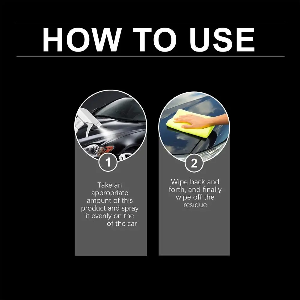 بخاخ منظف جسم السيارة بدون ماء ينظف بسرعة سطح جسم السيارة وإزالة بقع الجسم، رذاذ منظف لإصلاح طلاء السيارات