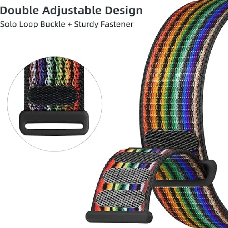 Нейлоновый ремешок с петлей для Apple Watch Band 10 9 8 7 46 мм 45 мм 42 мм 41 мм Ultra 2 49 мм Плетеный браслет iWatch 6 5 4 SE 44 мм 40 мм Ремень