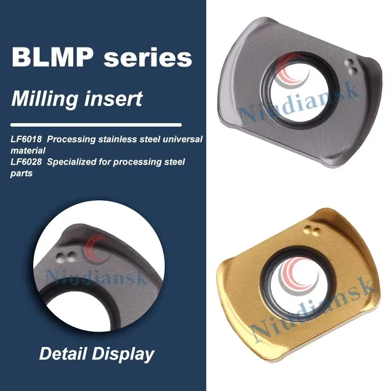 BLMP Series DESKAR Milling Inserts BLMP0603R-M LF6018/LF6028 BLMP0904R-M LF6028 Numerical Control Lathe Fast Feed Milling Blades