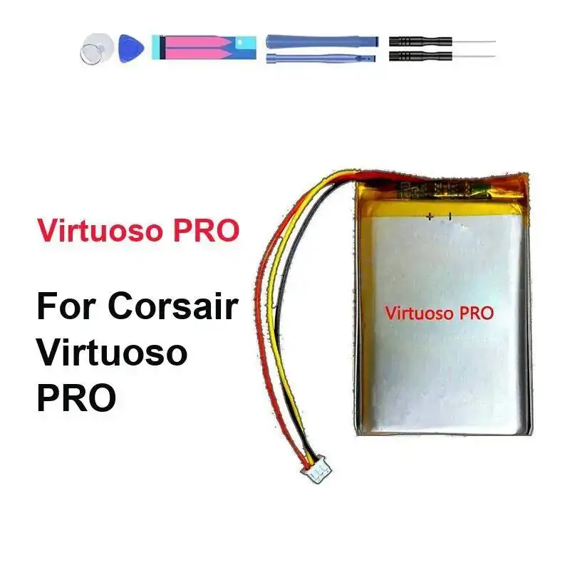 Fast Shipping For Corsair Virtuoso Pro Earphone Earphone Battery 1800mAh Reliable Replacement