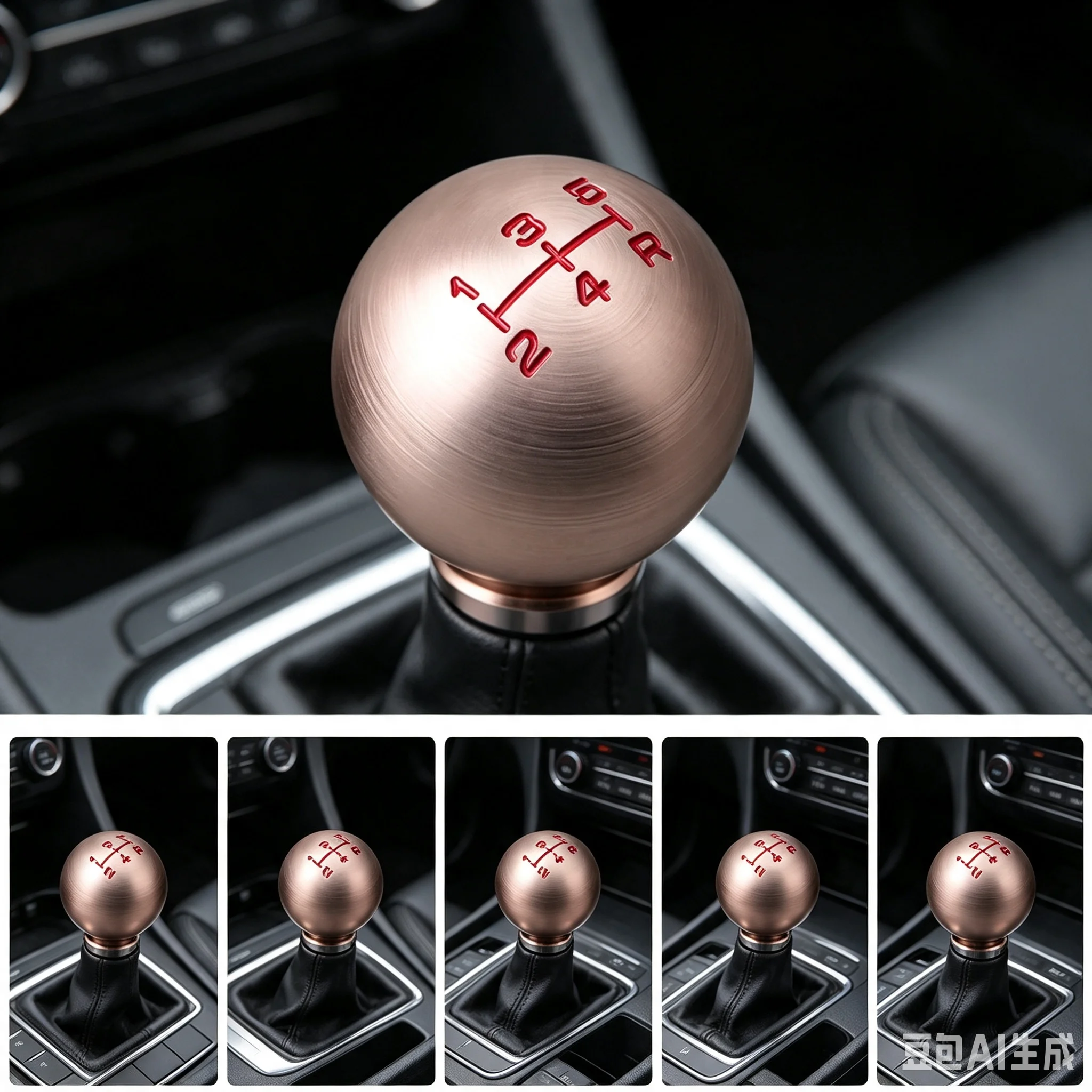 5 6 Speed Car Aluminum Ball Shape Gear Shift Knob Shift Lever Fit For Honda Civic FD2 FN2 EP3 DC2 DC5 S2000 F20C