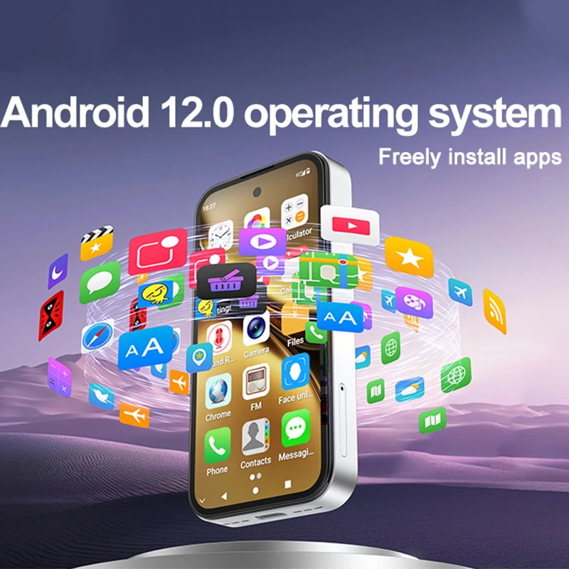 NEW UNIWA Q333 4G 3.97inch HD Mini Smartphone 3GB RAM 64GB ROM 2000mAh Mobile Phones BT5.0 Google Play Store Face ID Small Phone