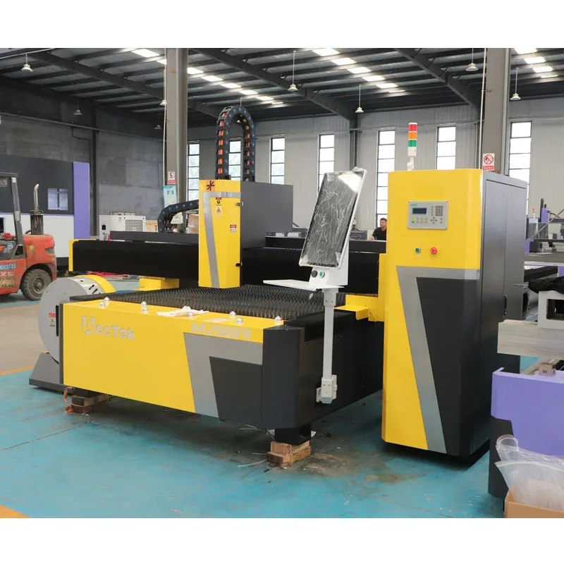 1KW-6KW Fiber Laser Cutting Machine For Metal Plate And Tube With Raycus MAX Laser Generator