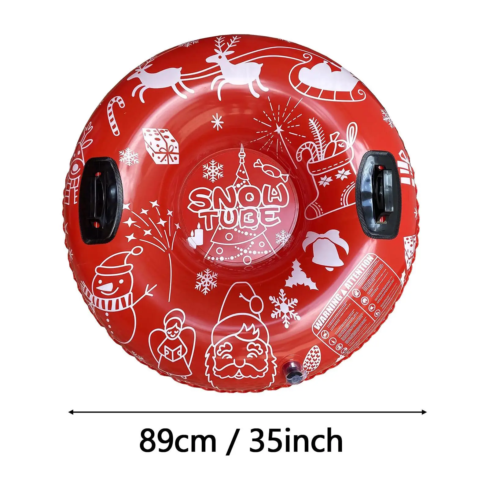 Tubo de nieve inflable para niños y adultos, tubo de nieve de Navidad para juegos, diversión de invierno, deportes al aire libre, actividades familiares