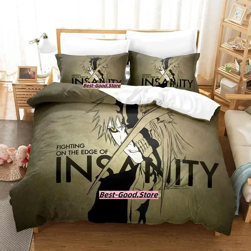 2025 New Bleach Bedding Set Duvet Cover Sheet Printed Bed Set Pillowcase Bed Full Queen King Size Comforter Bedroom