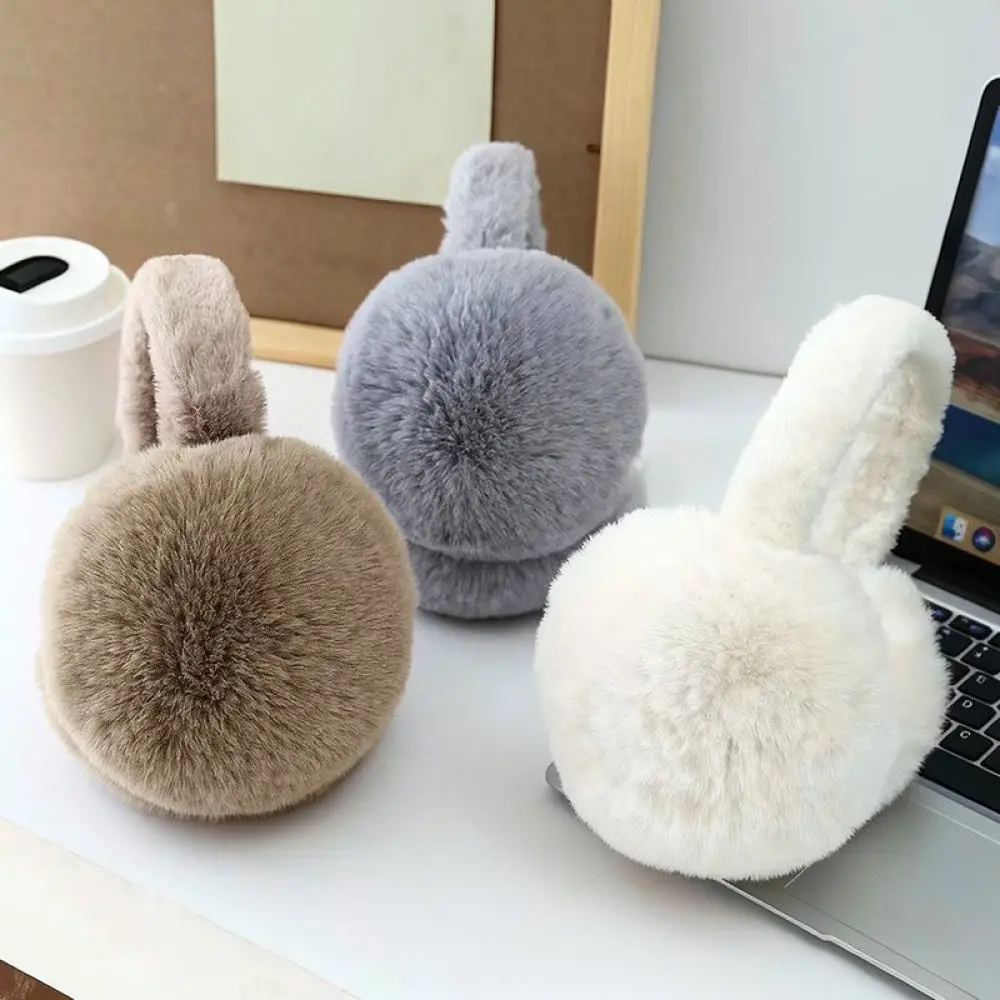 Cozy Ear Warmers For Tingman Winter Unisex Foldable Earmuffs Plush Soft Fur Ear Covers Outdoor Cold Protection Windproof Gear