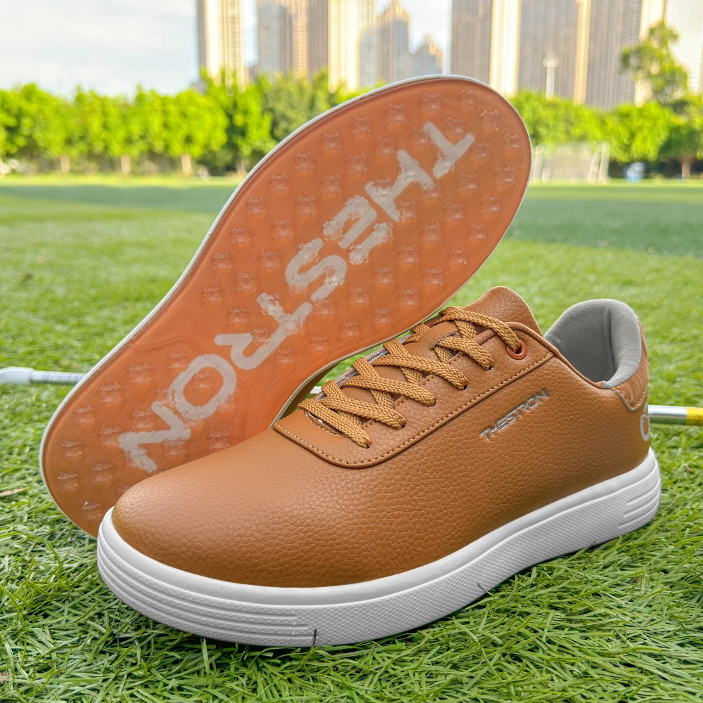 

New Men's Professional Golf Shoes Non-Slip Big Size 39-48 Comfortable Spikeless Golf Sport Sneakers Men