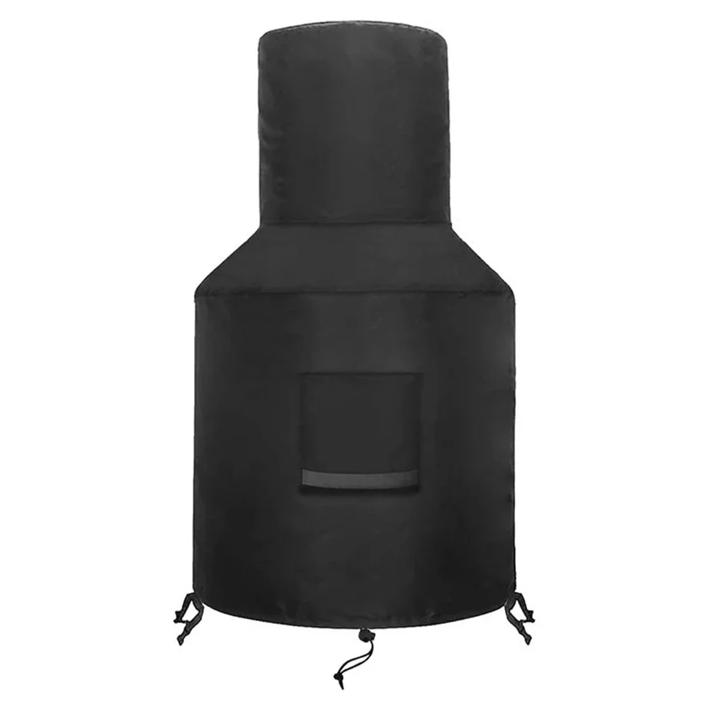 48 Inche Height Protective Cover Chiminea Cover 420D Polyester All Round Protection Frost Snow Prevention Oxford Cloth