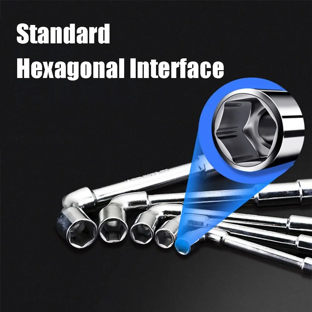 Car Repair Tool L-shaped Socket Wrench Hexagonal Spanner Hand Tool