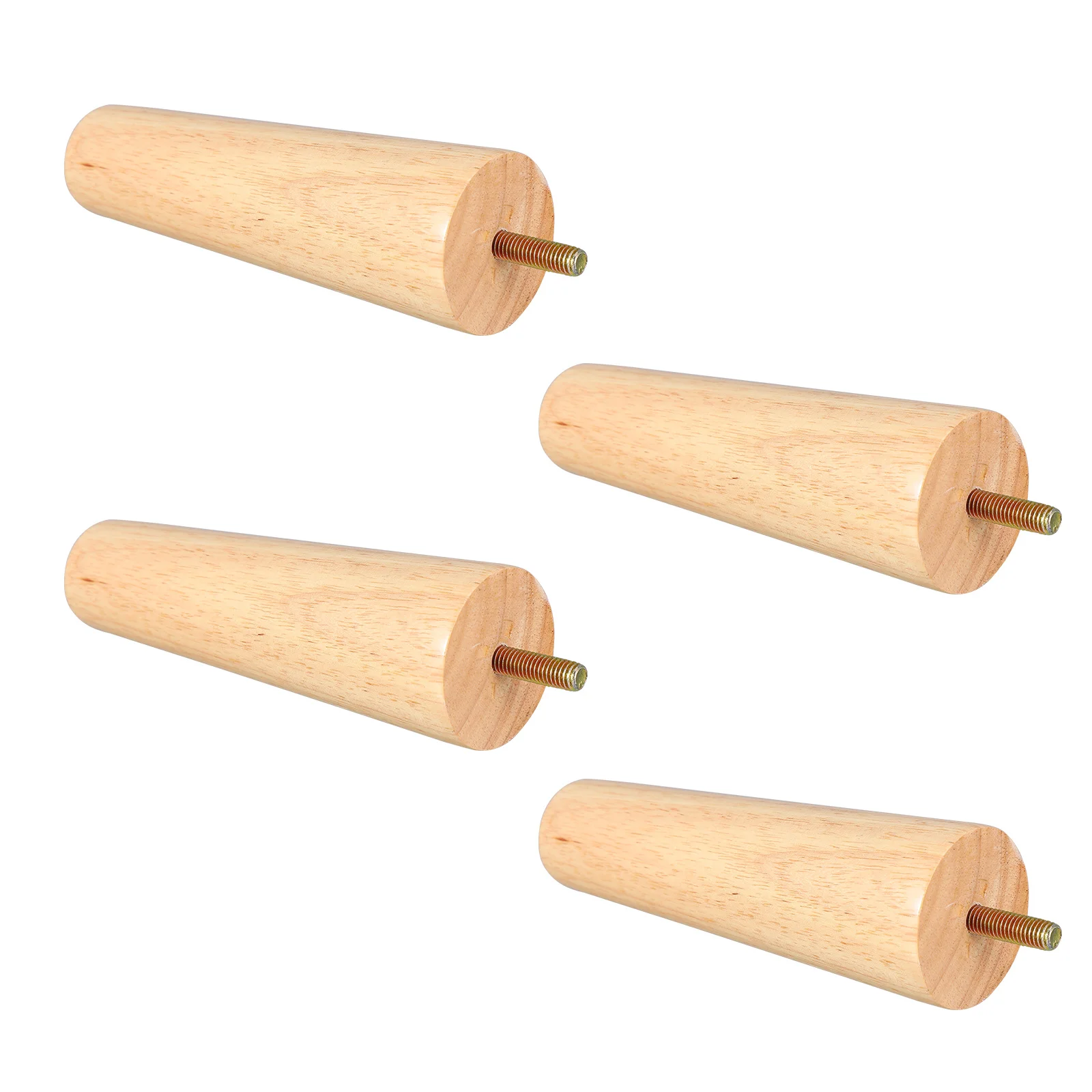 

4 Pcs Furniture Dresser Wooden Cabinet Legs Chair Replacement Feet Cupboard Table Sofa Beige