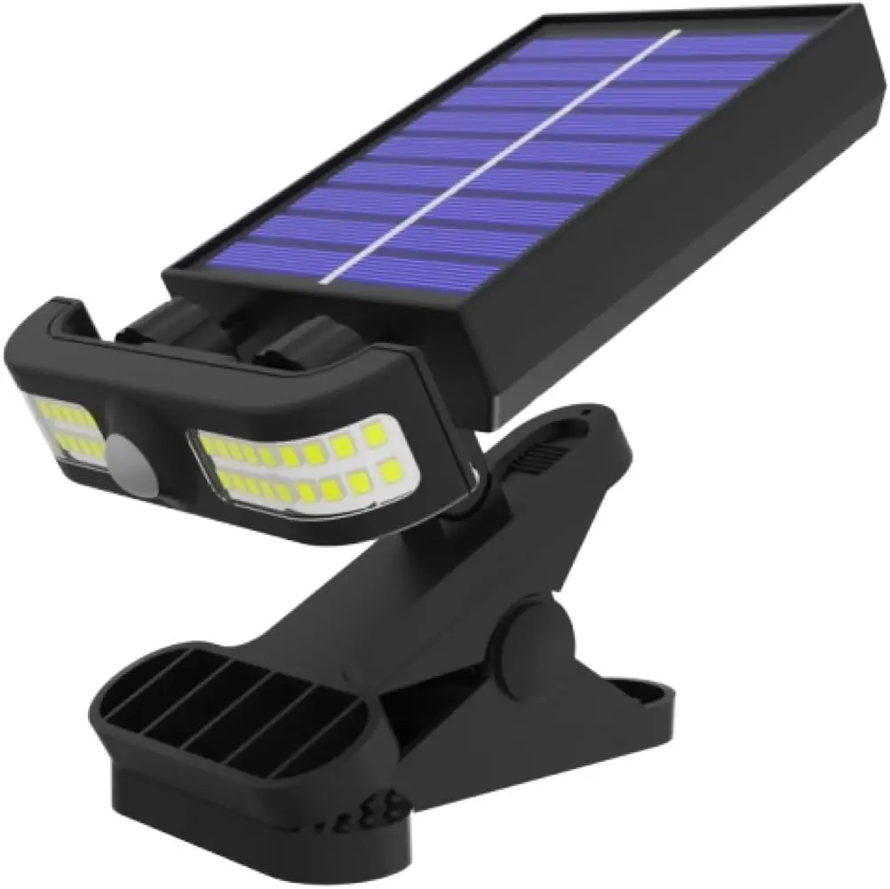 Solar Power Wall-Mounted Motion Sensor Super Bright LED Light with Charging Cable, USB Charging LED Camping Light with 3 Modes