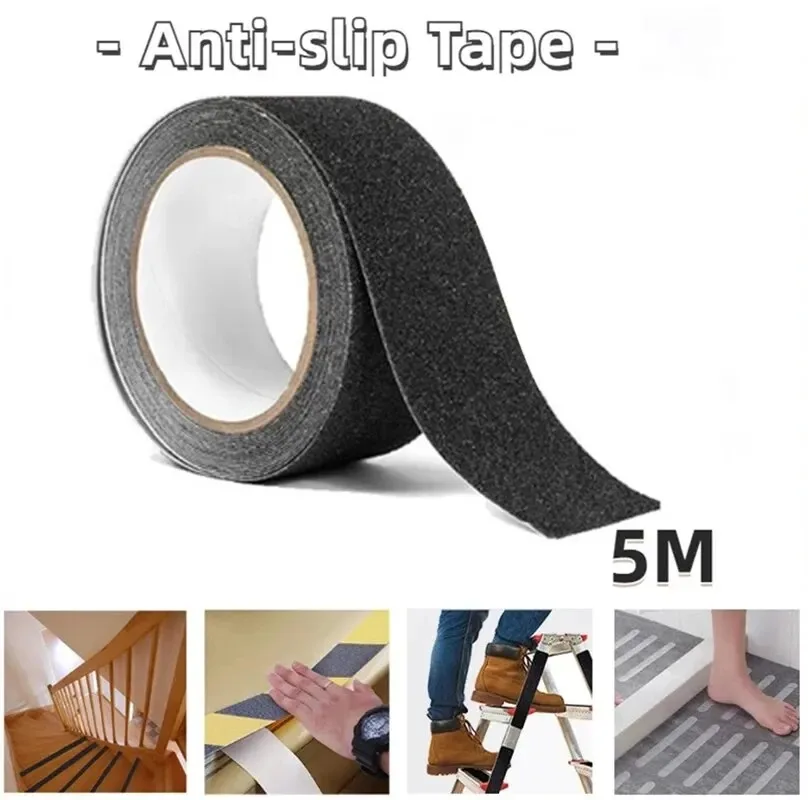 Cinta de seguridad antideslizante para ancianos, Cinta de agarre adhesiva antideslizante, impermeable, 5M