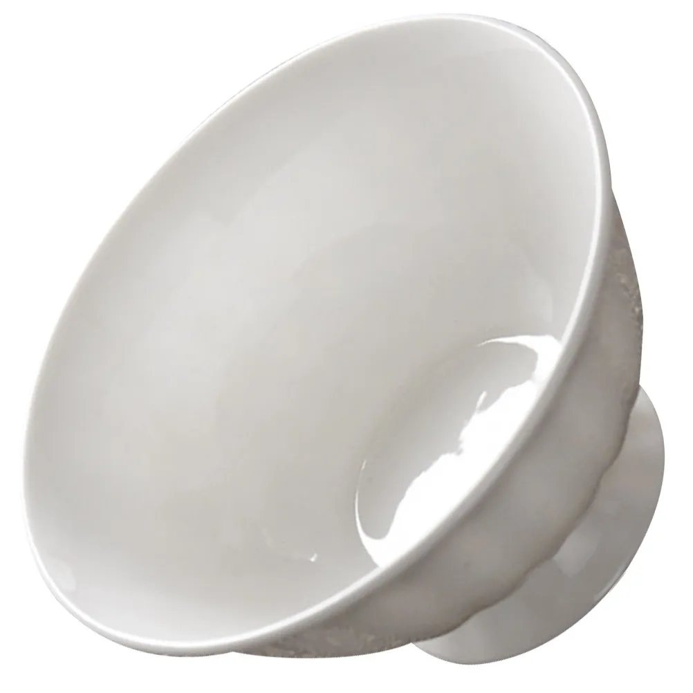 White Ceramic Soup Bowl Large Capacity Serving Bowl for Noodles Rice Soup Instant Noodles Congee Dessert Heat Resistant Food