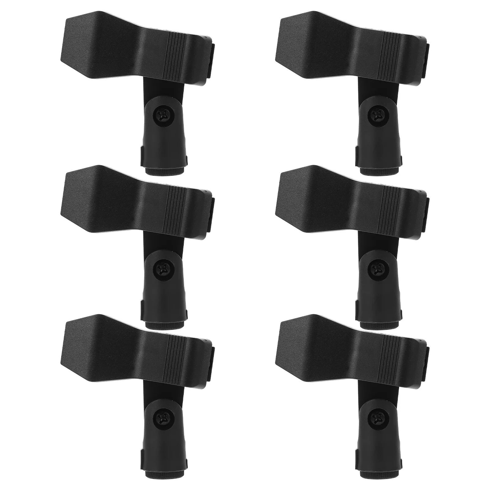 

6Pcs Durable Lightweight Plastic Mic Clips Universal Microphone Holders Stand Adapters Microphone Clips Mic Clip