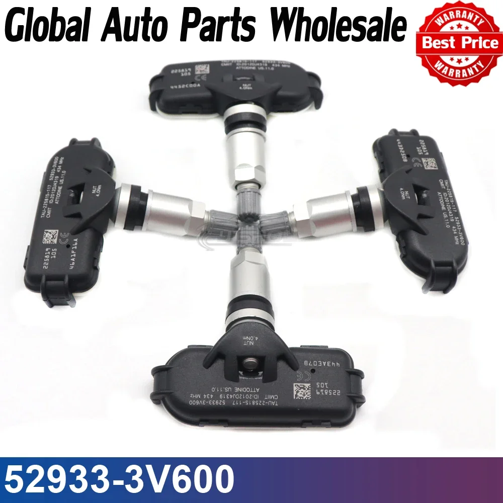 

Датчик контроля давления в шинах TPMS для Hyundai Grandeur [HG] I40 [VF] для Kia Rio [UB] 2011-2021 434 МГц 52933-3V600 52933-2Y450