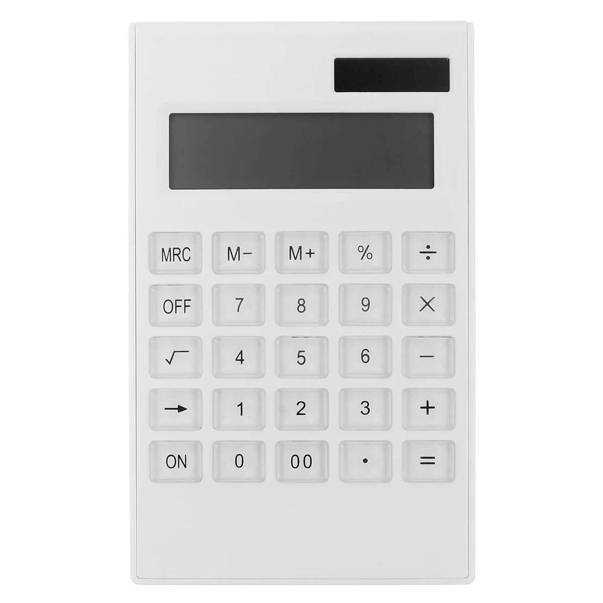 

Solar Calculator Electronic Office Stationery Portable Ultrathin Durable White Compact Lightweight For Office Use