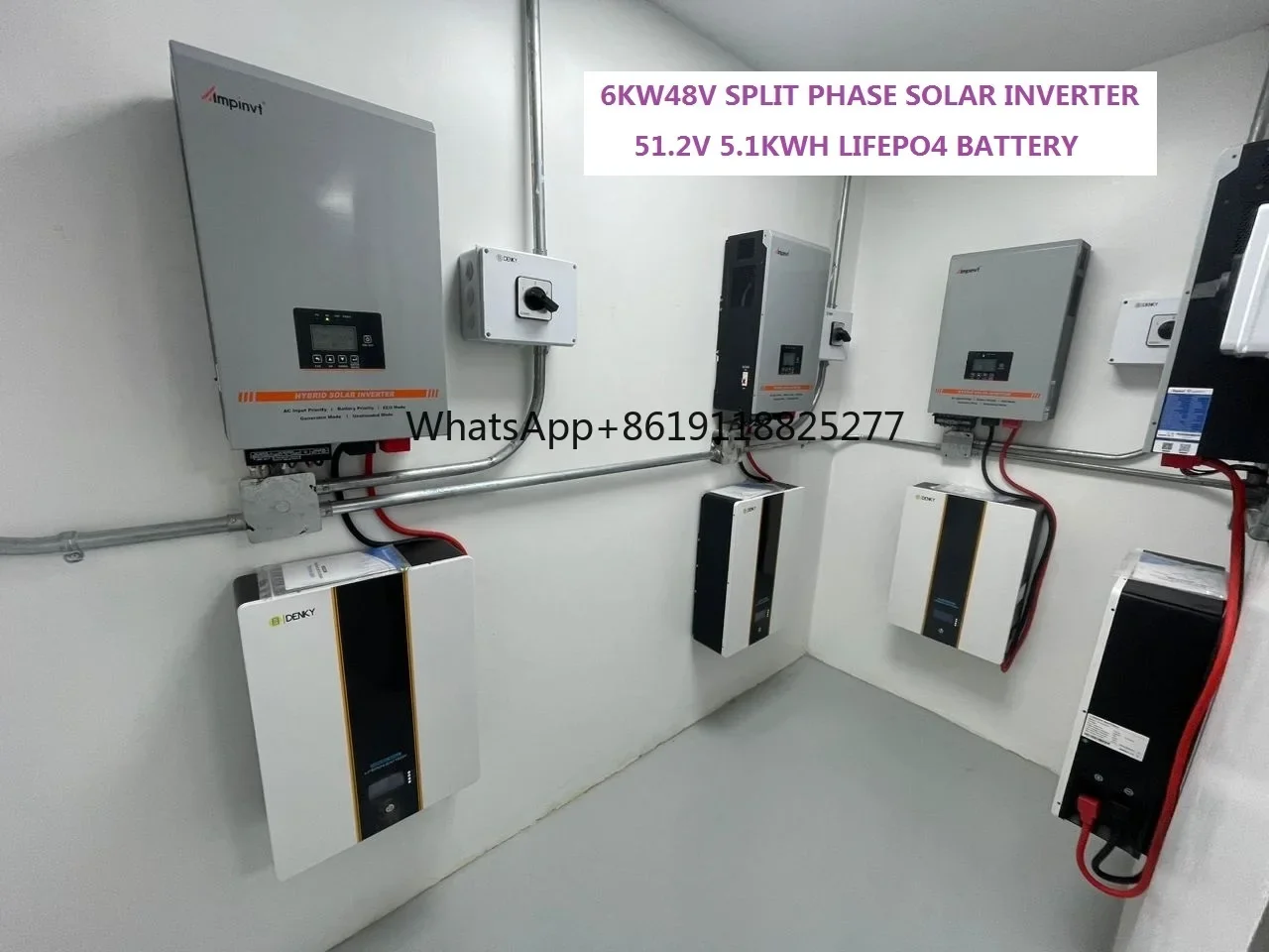 Off Grid Split Fase Inverter 120V 240V 5kw 6kw 24V 48V Zonne-Energie Omvormer Hybride Met 100a Mppt Lading Controller