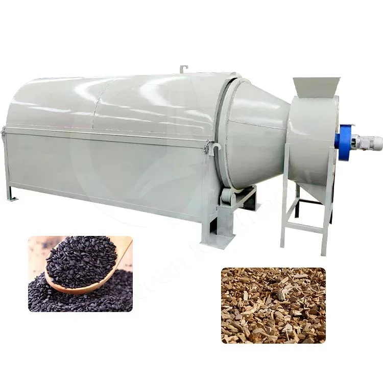 OCEAN Industrial  Heating Biomass Coco Peat Drying Machine Rice Grain Cocoa Bean Rotary Silo Dryer