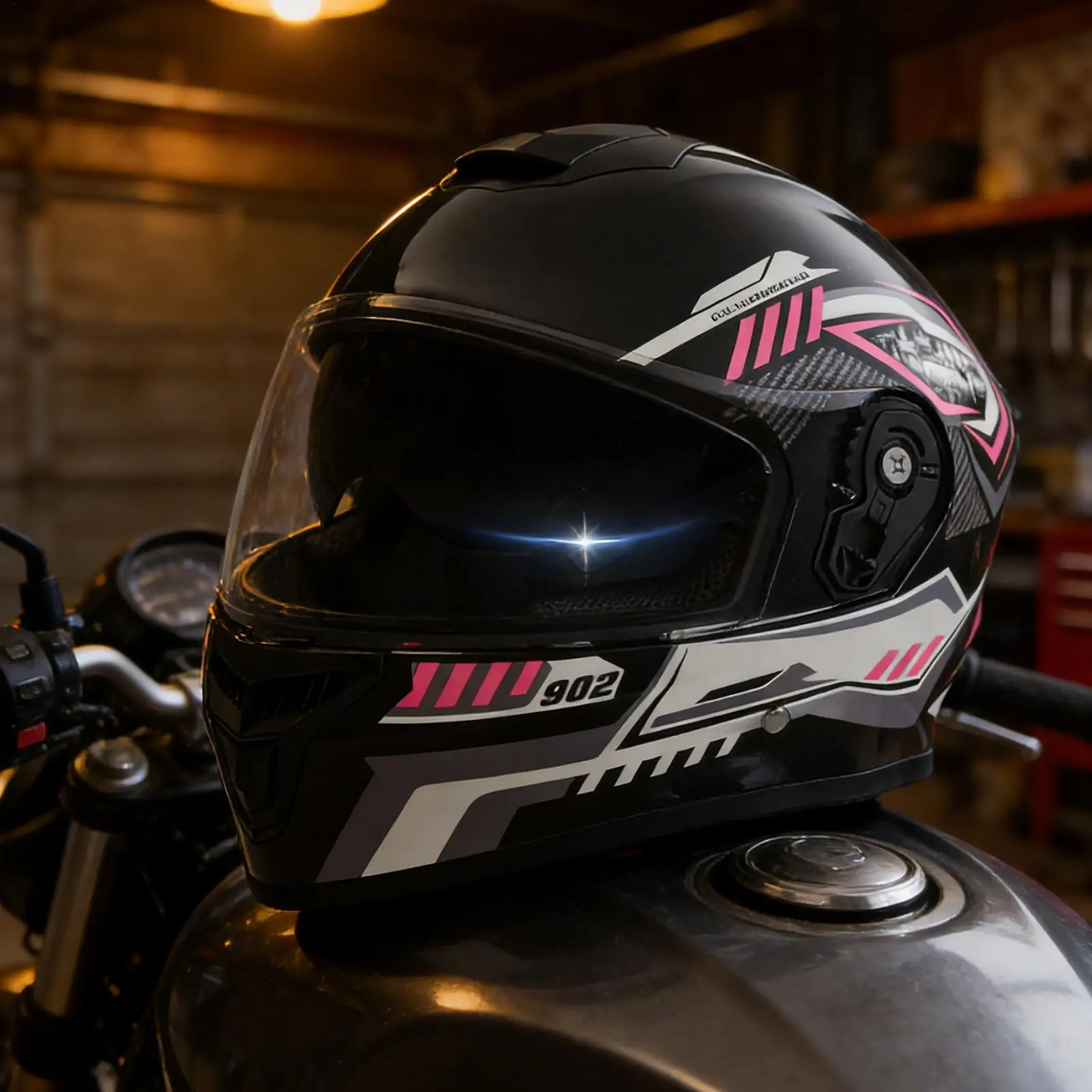 

Motorcycle Helmets For Men Collision-Resistant Motocross Hood Full Face Helmet With Removable Scarf For Bike Ski Snow Atv