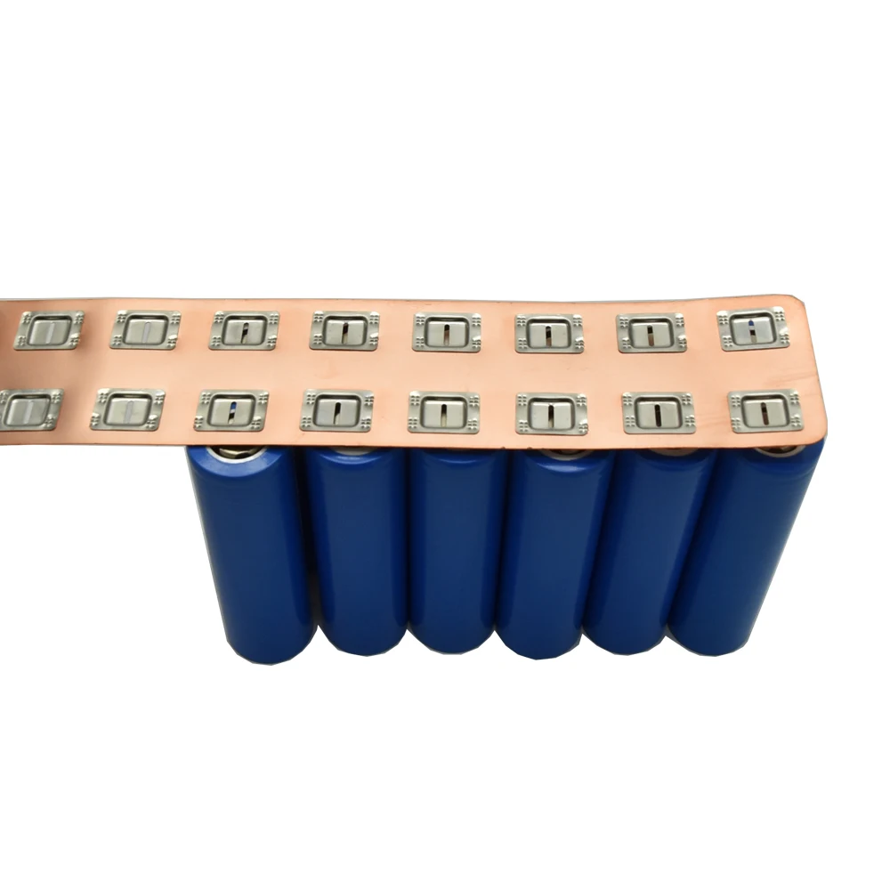 6PCS 21700 Copper-Nickel Strip 2P 0.3MM Copper Busbar Straight Sort Cell Spacing 21.4MM2PCS Copper Nickel Alloy Direct sort