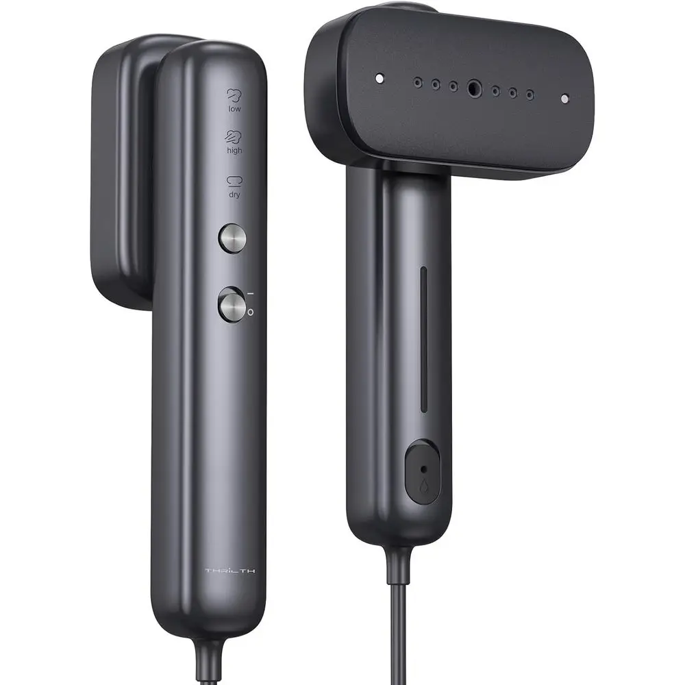 

Portable Clothes Steamer Handheld for Travel, 110-230V Dual Voltage, 2in1 Mini Steamer & Iron, 30s Fast Heat Up, Compact for Hom