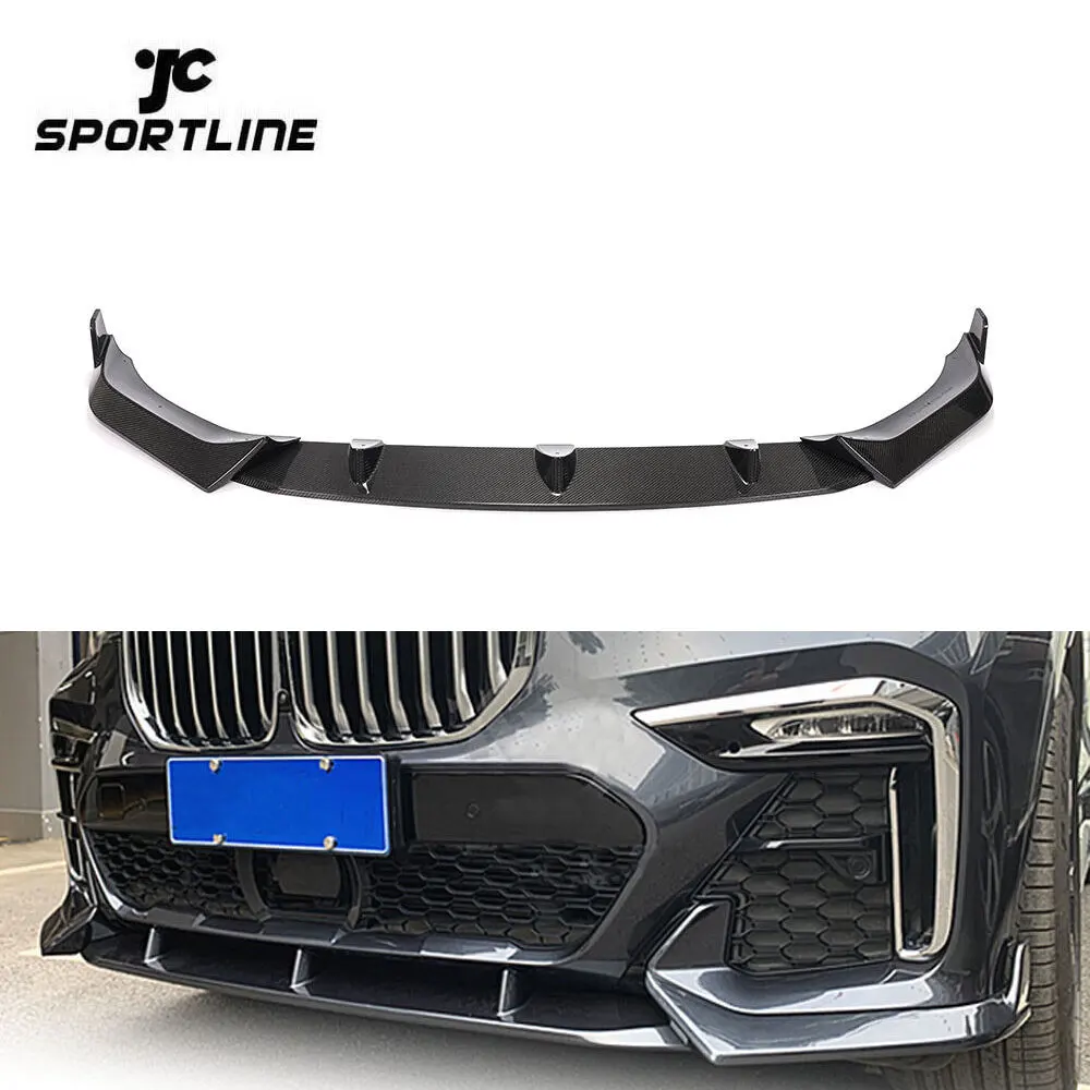 JCSportline X7 G07 Carbon Front Lip For BMW X7 G07 M Sport Utility 4-Door 2019-2021