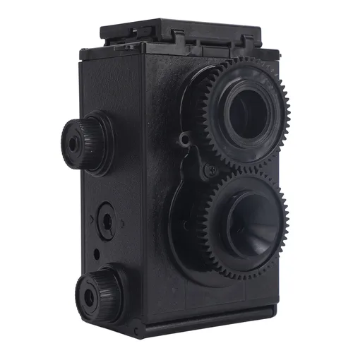 Imagen 2 del producto Cámara de película de doble lente de 35MM, cámara TLR de película de Doble reflejo Retro clásica DIY para película de 35MM 135, cámara de película de 35MM