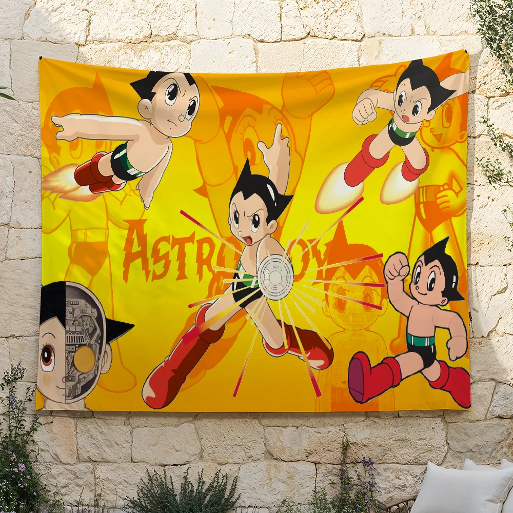 Classic Anime Cool flag For Camping Party Picnic Studio Booth Background Wall Interior A-Astro B-Boy Decoration Banner