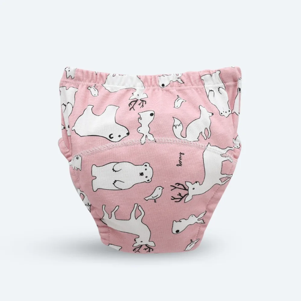 

Милые многоразовые детские подгузники, моющиеся мягкие трусики для младенцев, нижнее белье, сменные подгузники, детские тренировочные штаны для мальчиков и девочек