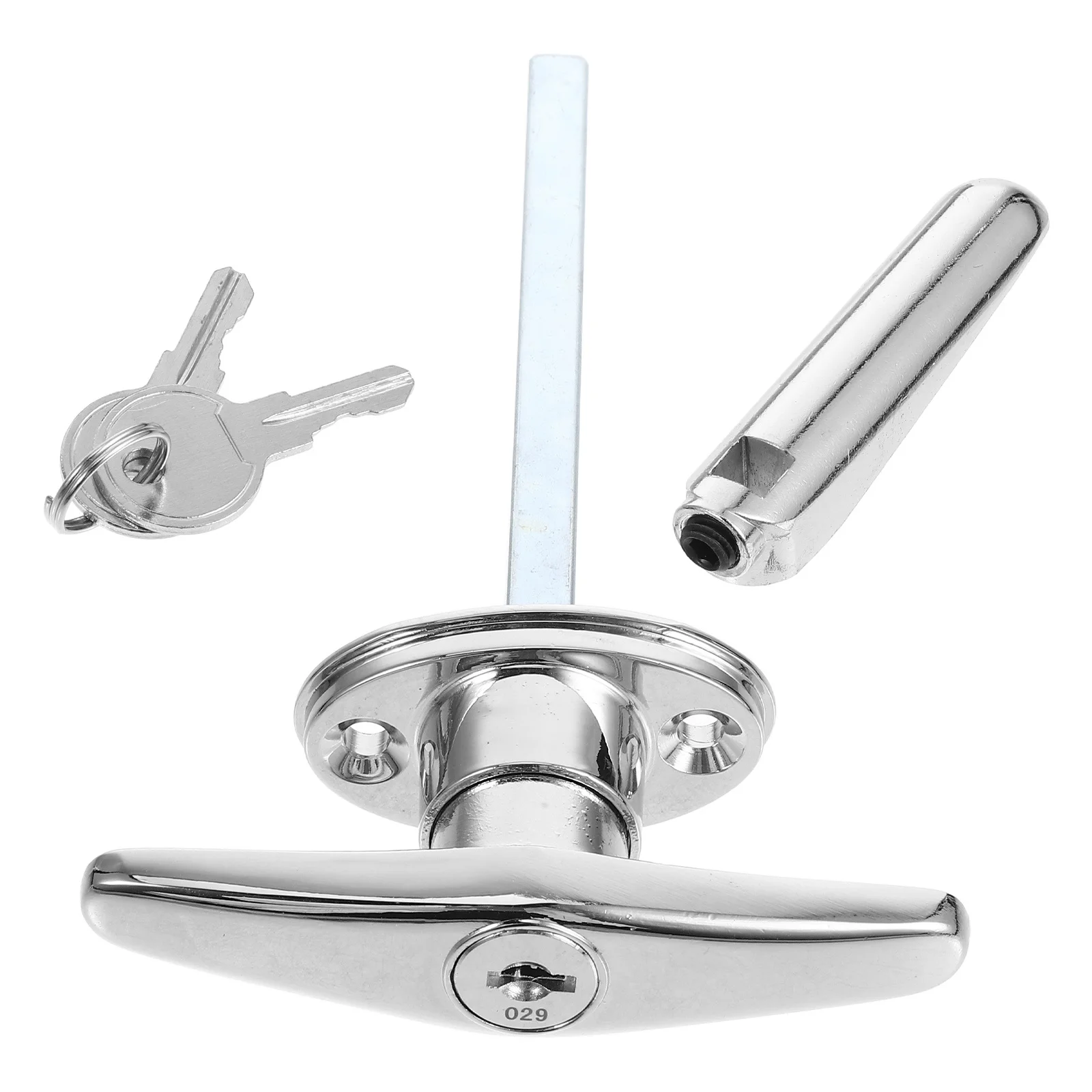 

Premium T Handle Lock with Key for Garage Door Handle Lock Set Barn Gates Lockable Entry Door Security Hardware