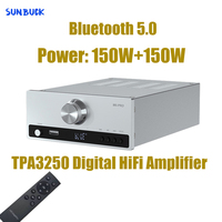 sunbuck M6 TPA3250 2.1 Power 260W Amp Fiber Coaxial USB Bluetooth Amplifier Remote control Class D HiFi stereo Audio Amplifier