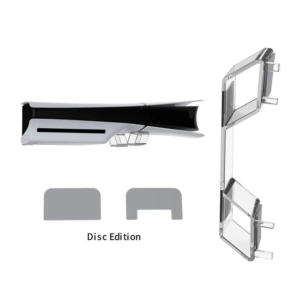 Horizontal Stand for ps5 Slim Digital /Optical Drive Edition Game Console Dock Mount Holder Transparent Base For PS 5 Slim Z3X0